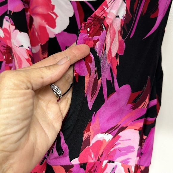 Bisou Bisou Womens A Line Dress  Stretch Colorful Knee length Career - Picture 4 of 7